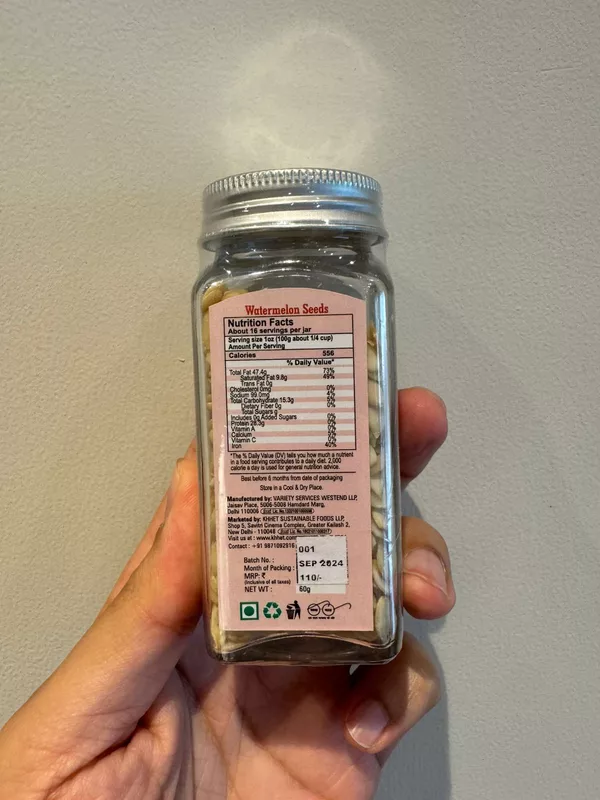 Watermelon Seeds (Unsalted) 60 Gms