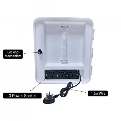 DVR/Server/Network Waterproof Cabinet PVC Box/Rack for CCTV DVR/NVR/POE Switch with Power Socket DVR/Server/Network Waterproof Cabinet PVC Box/Rack for CCTV DVR/NVR/POE Switch with Power Socket