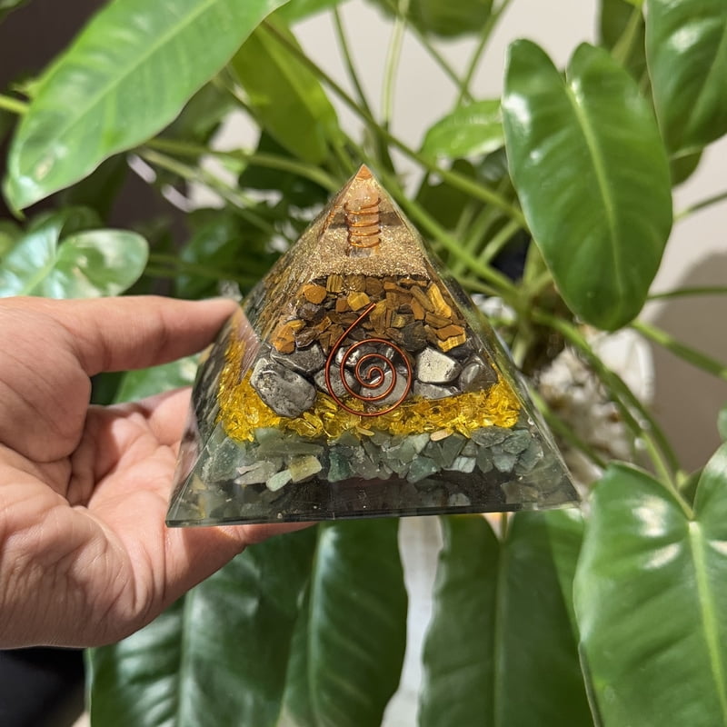 Wealth Resin Pyramid