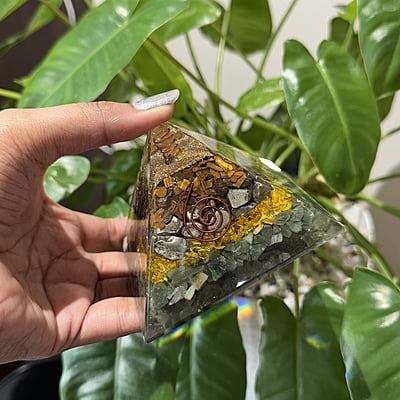 Wealth Resin Pyramid