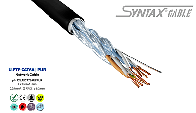 Syntax® Cat6a - PUR Jacket