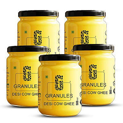 Pure Cow Ghee 500ml Pack of 5