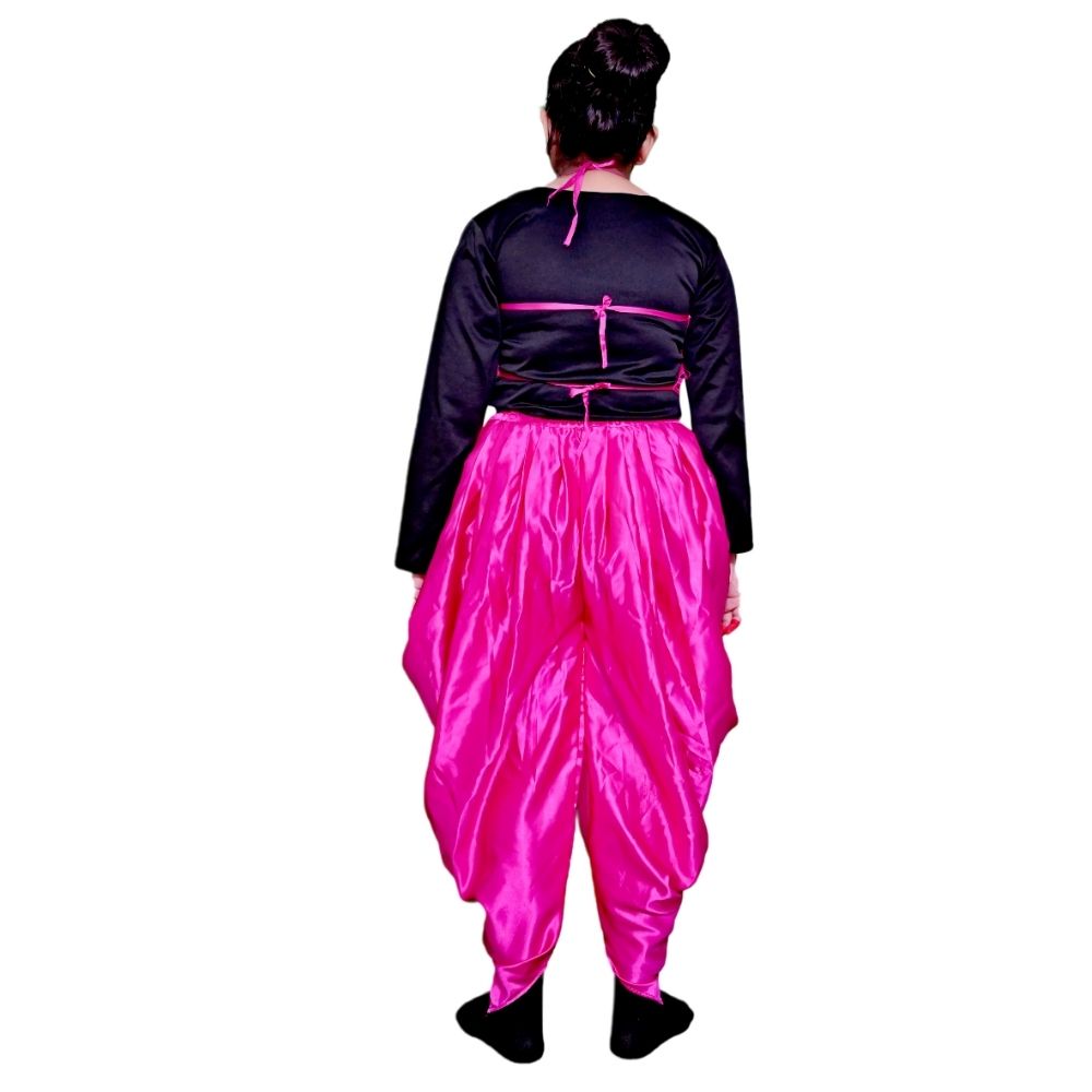 Western Dance Dress For Girl Magenta & Black Western Dance Dress For Girl Magenta & Black