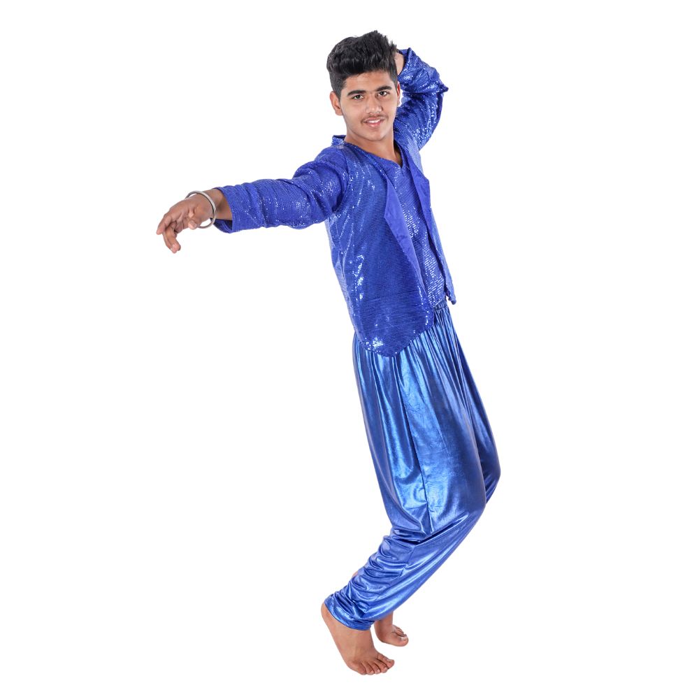 Western Dance Fancy Dress Blue