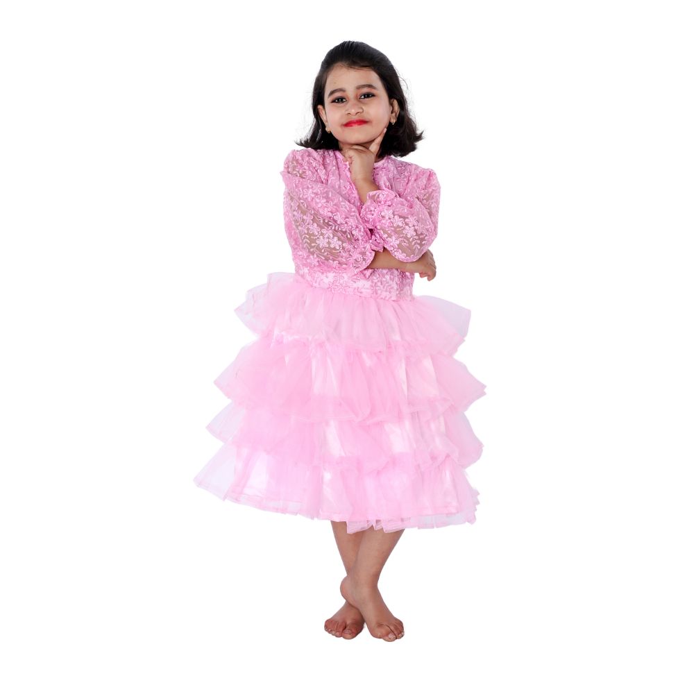Western Dance Frock Fancy Dress Pink Western Dance Frock Fancy Dress Pink