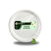 EKOPAK 12" Sugar Cane Plate-25Pcs