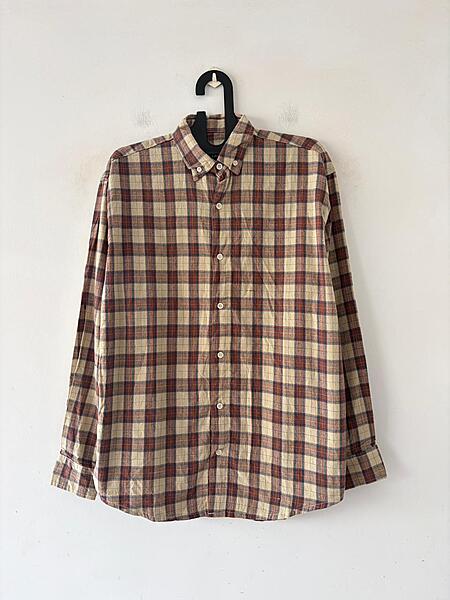 Rust ivory check shirt