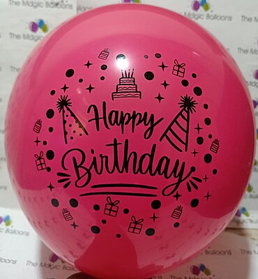 The Magic Balloons- Happy Birthday Balloons- Boy/Girl Multicolored Party/Decoration Balloons, Pack of 30 pcs