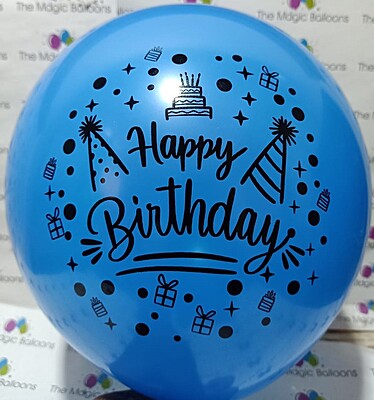 The Magic Balloons- Happy Birthday Balloons- Boy/Girl Multicolored Party/Decoration Balloons, Pack of 30 pcs