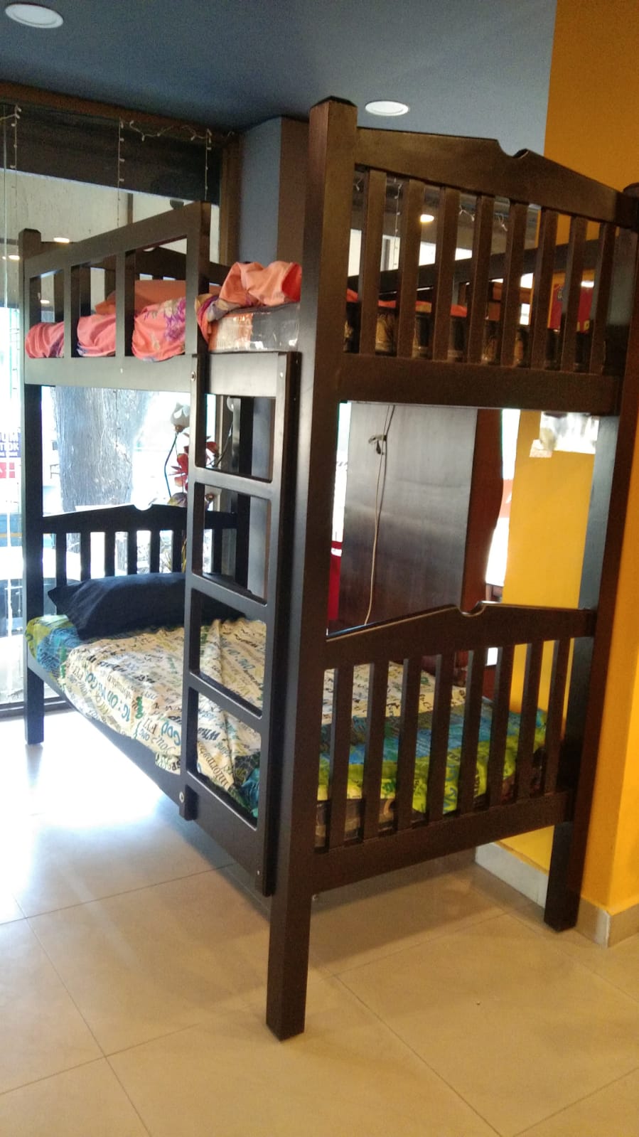 SAF-BD-20 Hardwood Bunker cot|75X36|Rosewood||Cot/Bed Set
