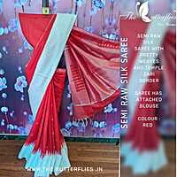 SEMI RAW SILK SAREE MRSSRSS22516