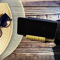 D19 Bamboo Mobile stand, Flat Brik Style