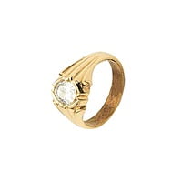 impon white stone ring