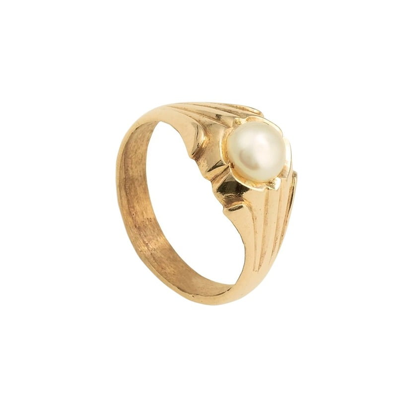 impon pearl stone ring