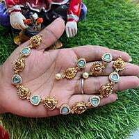 peacock design Multistone Neckpiece