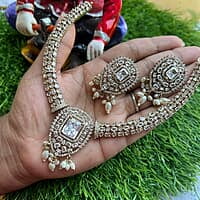 CZ stone Neckpiece with Earing