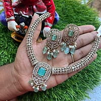 CZ stone Neckpiece with Earing