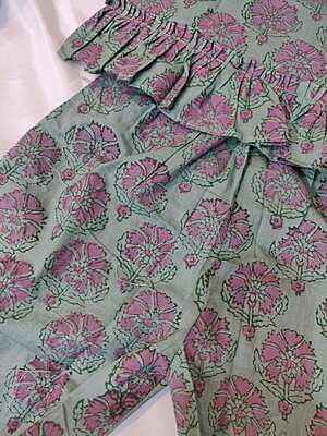 Lovely Co-ord set in grey and pink combination
