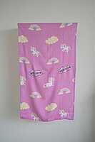 Thin Bamboo Kids Towel | Chill Unicorn | Ultra Soft, Quick Dry, Lightweight || 124 x 68 cm, 450 GSM, Eco-Friendly