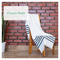Bamboo Ultra Soft & Thin Turkish Towel- Quick Dry, Super Absorbent, Anti Bacterial, Ideal for Bath,Travel,Gym,Beach,Pool & Yoga (classic bath)