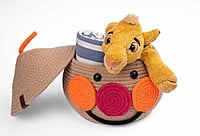 Round Cotton Storage Basket with Lid | Eco-Friendly, Stylish Storage Solution for Home and Office || Natural Cotton, Durable and Versatile