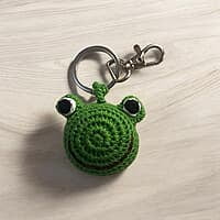 Crochet Frog Keychain