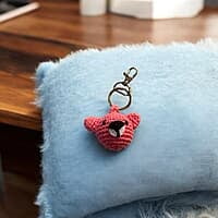 Crochet Teddy Keychain