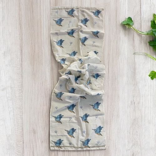 Chanderi Kingfisher Stole