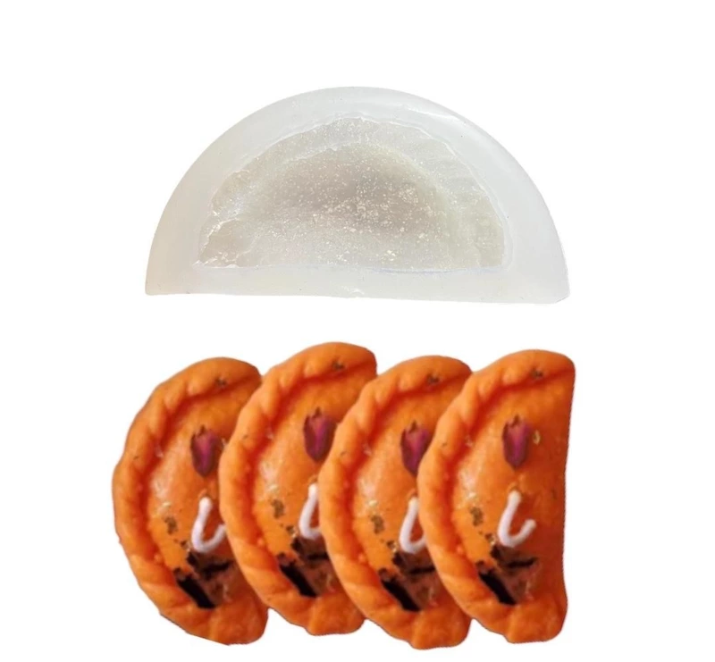 Silicon Mold Candle Gujiya 2
