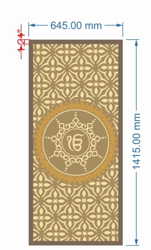 Omkar Corian Back SB3DCB0013