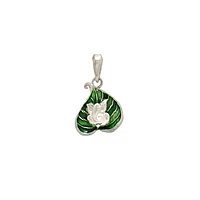 SRIMATHI JEWELLERS 92.5 Silver leaf Ganesh pendant