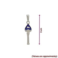 SRIMATHI JEWLLERS 925 Silver Vel Dollar Pendant - Divine Lord Muruga.