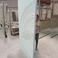 Luxurious 3D HDHMR Door with PU Paint in Inner Peace (7443) Luxurious 3D HDHMR Door with PU Paint in Inner Peace (7443)