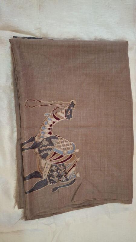 Shawl in beige color