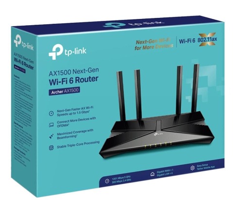 Archer AX1500 Wi-Fi 6 Router