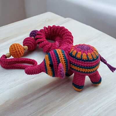 Crochet Elephant Hanging