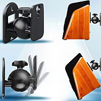 DS-15WM Zinc Alloy Wall Mount Speaker Upto 15kg load Hanger for Sound Box Audio Speaker(2 PCS)
