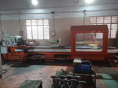 German Geared CNC Lathe – Retrofitted with Fanuc Controller