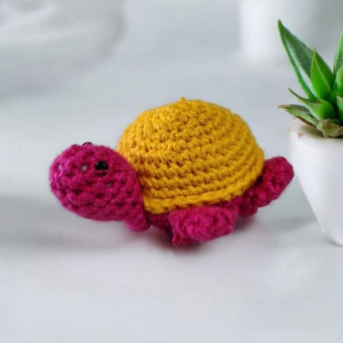Crochet Turtle Magnet