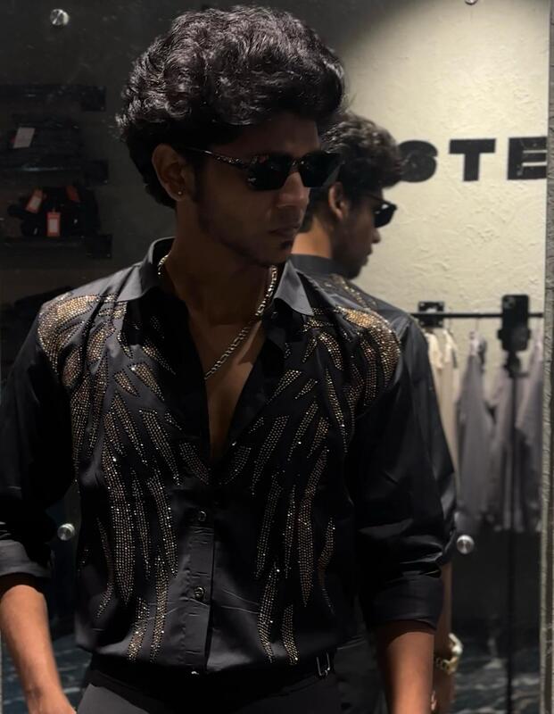 Black designer shirts