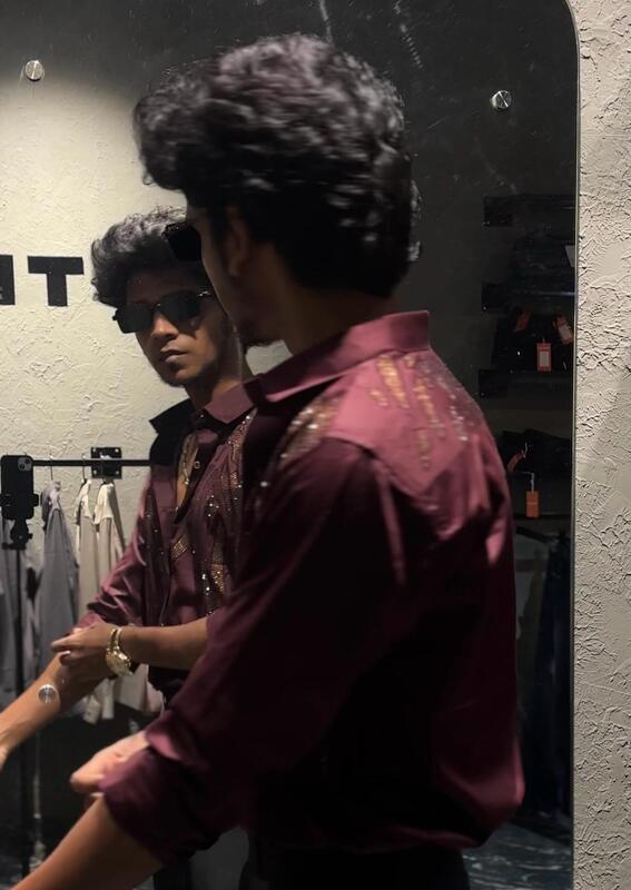 Maroon designer shirts