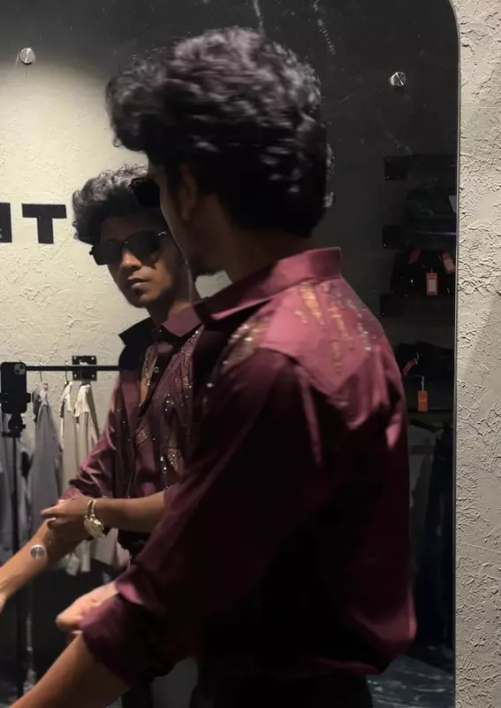 Maroon designer shirts
