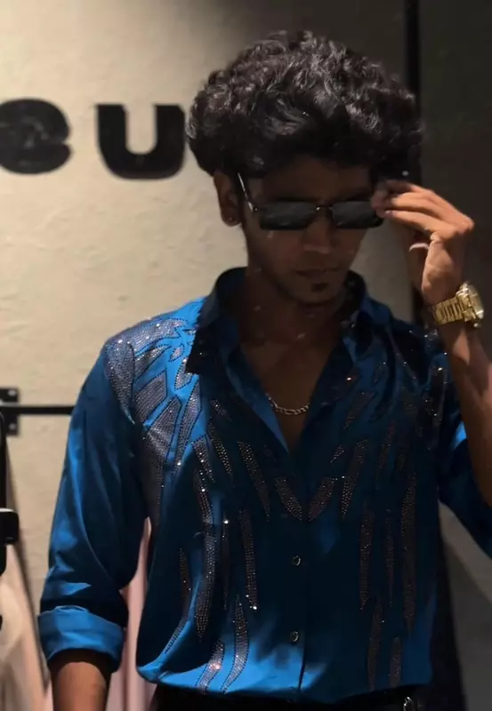 Blue designer shirts