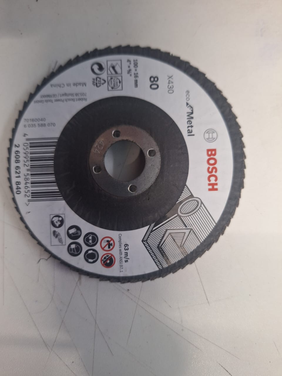 Bosch AG4 80 Grit FLAP DISC