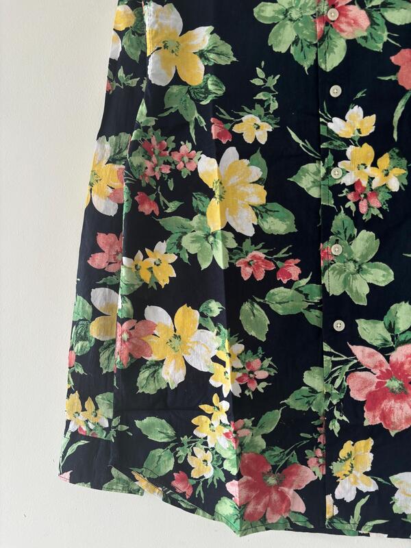 Blue floral printed shirts