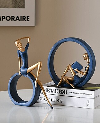 Reading & Dancing Girl statue