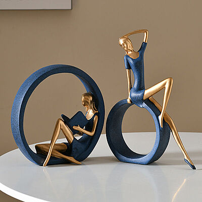 Reading & Dancing Girl statue