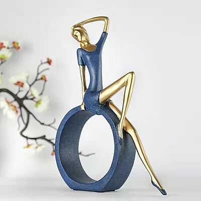 Reading & Dancing Girl statue