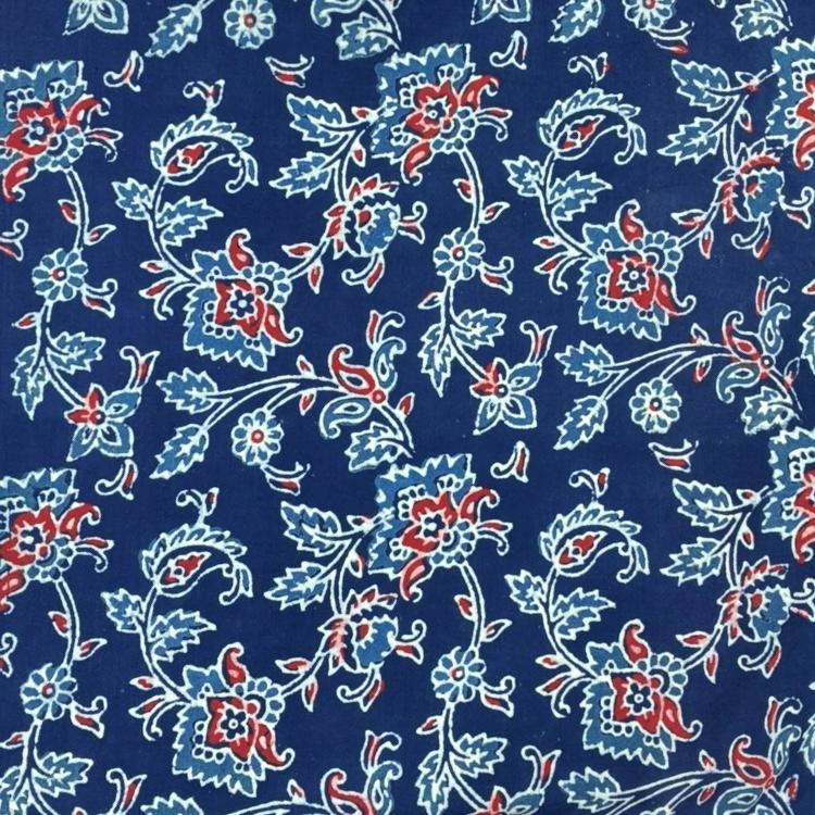 Bagru Handblock Cotton Print #17