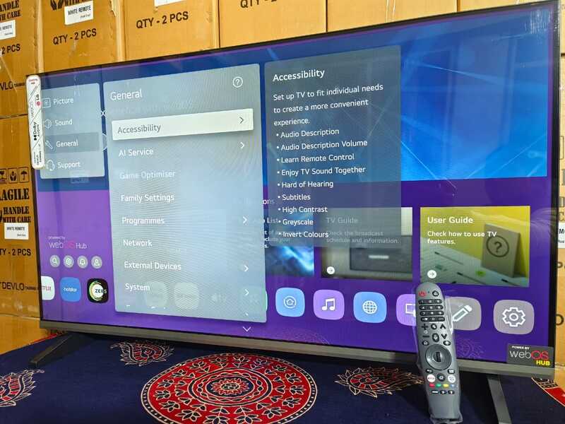 75 inches (Web-Os) OVTV Smart TV